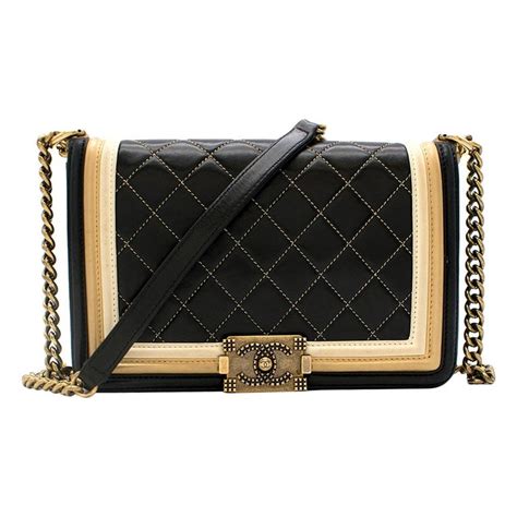 chanel boy bag black and gold price|Chanel boy bag price 2021.